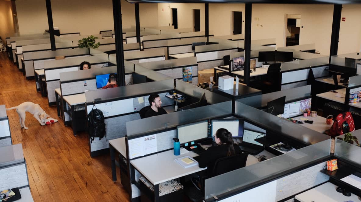 SpotOn's customer service staff in the workplace.